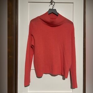 Free People Poppy Cashmere Super Soft Turtleneck Sweater Coral / Pink Size XS